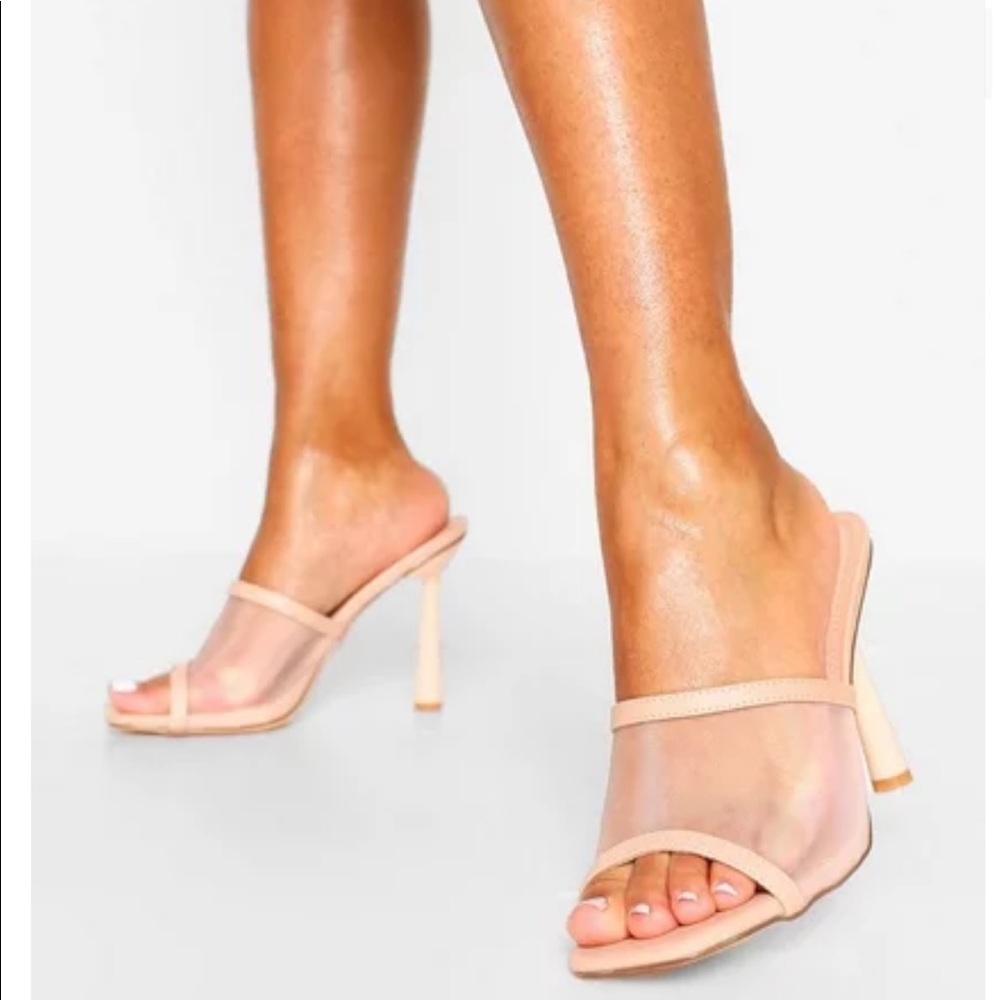 mesh panel heels